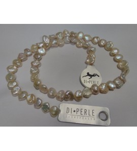 Di-Perle zoetwaterparel zalm barock 45 cm - 3193265