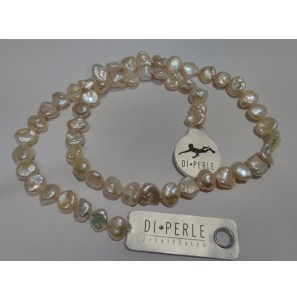 Di-Perle zoetwaterparel zalm barock 45 cm - 3193265
