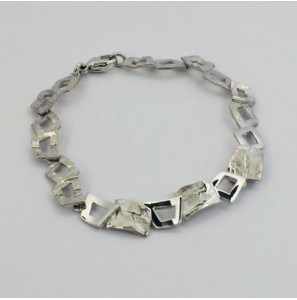 Sueno zilver armband fantasie glans/bewerkt - 3152423