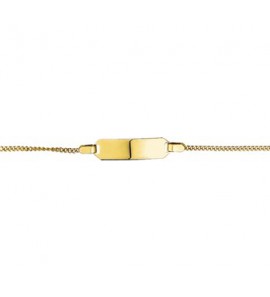 9 krt. plaat armbandje grmt. 11-13 cm - 3193358