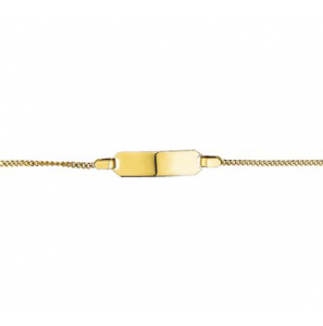 9 krt. plaat armbandje grmt. 11-13 cm - 3193358