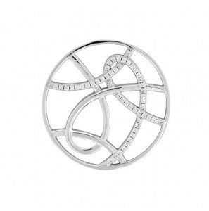 MY iMenso "Curly Swirl" fantasy cz 33 mm insignia (925/gold-plated) - 3193327