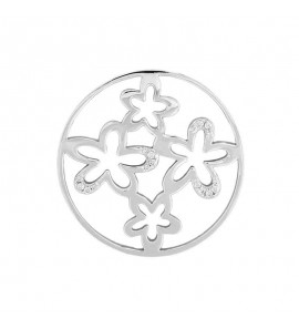 MY iMenso "Flower Quartet" fantasy cz 33 mm insignia (925/gold-plated) - 3193328