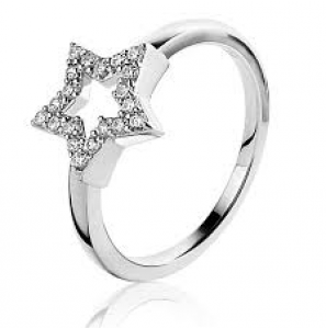 Zinzi zlv. ring ster zirconia opengewerkt maat 58 - 3152466