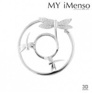 MY iMenso 3d dragon flies fusion insignia with cz - 3152480