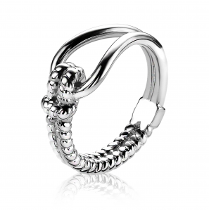 ZINZI Mart Visser zilveren ring maat 56 - 3152496