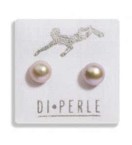 Di-Pelrle oorknop met zoetwaterparel lichtgrijs 6-7 mm - 3160868