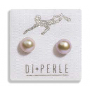 Di-Pelrle oorknop met zoetwaterparel lichtgrijs 6-7 mm - 3160868