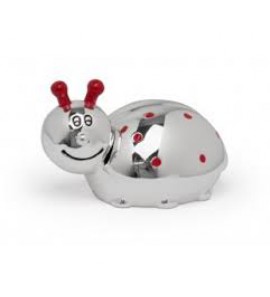 Verzilverde spaarpot lieveheersbeest - 3160160