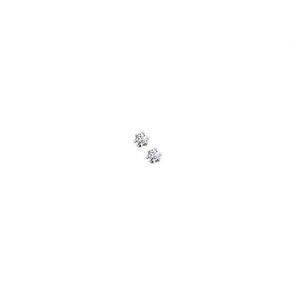 Zilveren oorknop RH met zirconia 2,5 mm rond - 3160297
