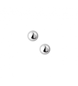 Zilveren oorknop RH half-bol 8 mm - 3160308