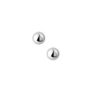 Zilveren oorknop RH half-bol 8 mm - 3160308