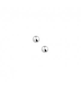 Zilveren oorknop RH bol 5 mm - 3160306