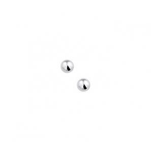 Zilveren oorknop RH bol 5 mm - 3160306