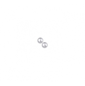 Zilveren oorknop RH met zoetwater parel  4 mm - 3160309