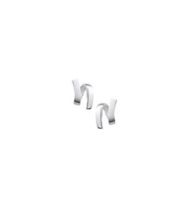 Zilveren oorknop RH mat/glans fantasie - 3160315