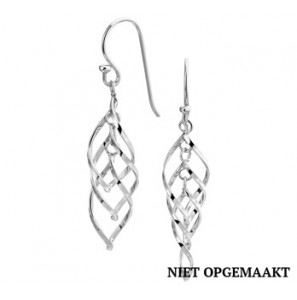 Zilveren oorhanger RH fantasie - 3160333
