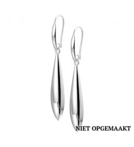Zilveren oorhanger RH druppel - 3160334