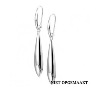 Zilveren oorhanger RH druppel - 3160334