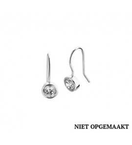 Zilveren oorhanger RH met zirconia - 3160342
