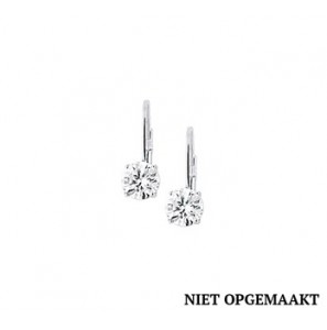 Zilveren oorhanger RH met zirconia - 3160354