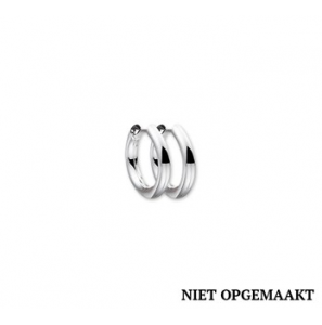 Zilveren klapcreolen RH 2 x 15 mm - 3160384