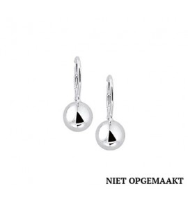 Zilveren oorhanger RH bol - 3160355
