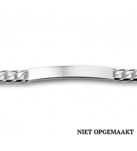 Zilveren plaatarmband 6 mm gourmet 20 cm - 3160454