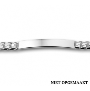 Zilveren plaatarmband 6 mm gourmet 20 cm - 3160454