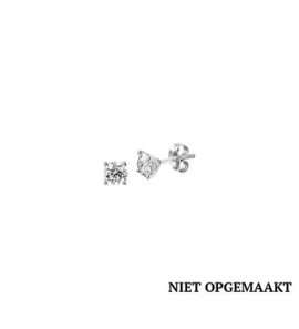 Zilveren oorknop RH met zirconia 5 mm - 3160628