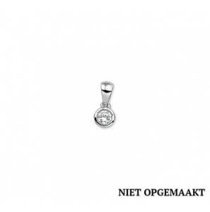 Zilveren hanger RH zirconia rond 5,7 mm - 3160466