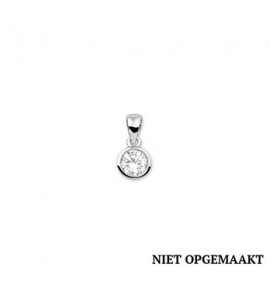 Zilveren hanger RH zirconia rond 7,7 mm - 3160467