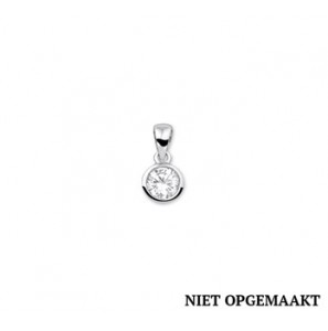 Zilveren hanger RH zirconia rond 7,7 mm - 3160467