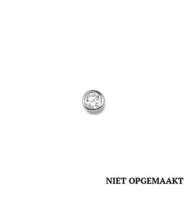 Zilveren hanger RH zirconia rond 7 mm - 3160468
