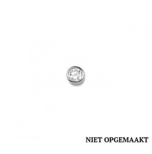 Zilveren hanger RH zirconia rond 7 mm - 3160468