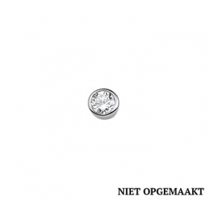 Zilveren hanger RH zirconia rond 9 mm - 3160469