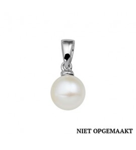 Zilveren hanger RH met zoeterwaterparel 7,5 mm - 3160481