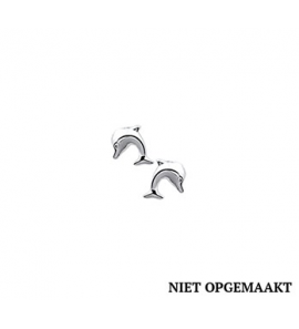 Zilveren oorknop kind RH dolfijn - 3160488
