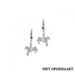 Zilveren oorhanger kind RH paard. - 3160501