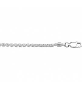 Zilveren collier vossestaart 2,5 mm RH 45 cm - 3160529