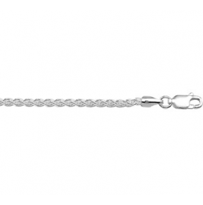 Zilveren collier vossestaart 2,5 mm RH 45 cm - 3160529