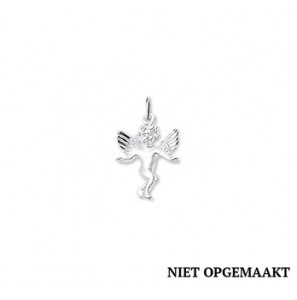 Zilveren hanger/bedel RH cupido mat/glans - 3160666