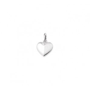Zilveren hanger RH hartje mat/glans 11.5x10.5 mm - 3160676