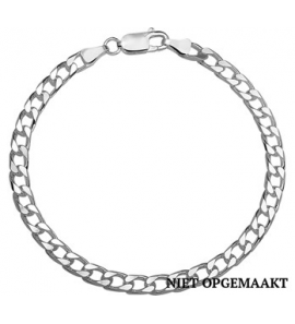 Zilveren herenarmband RH 5,0 mm gourmet 20 cm - 3160551