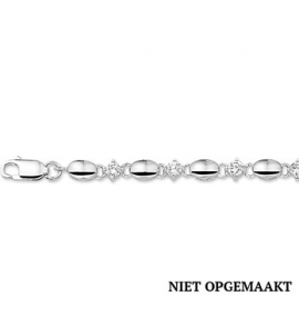 Zilveren armband 4,5 mm RH met zirconia 18,5 cm - 3160561