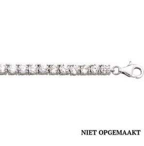 Zilveren tennisarmband 4,2 mm RH met zirconia 18,5 cm - 3160564