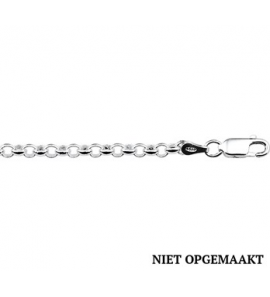 Zilveren jasseron armband 3 mm RH 13 cm - 3160572