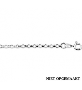 Zilveren jasseron armband 3,5 mm RH 15 cm. - 3160573