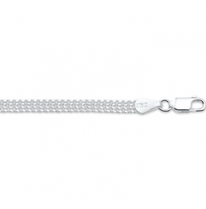 Zilveren armband gourmet dubbel 4,3 mm RH 18 cm - 3160590