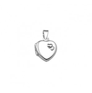 Zilveren hanger RH medaillon hart 12,5x13 mm - 3160698